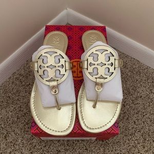 Tory Burch Metallic Miller Sandal Spark Gold